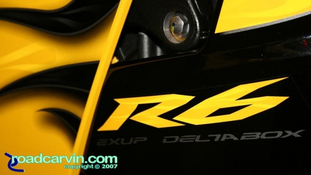 2007 Cycle World IMS - 2008 Yamaha YZF-R6 Yellow - Flame Detail